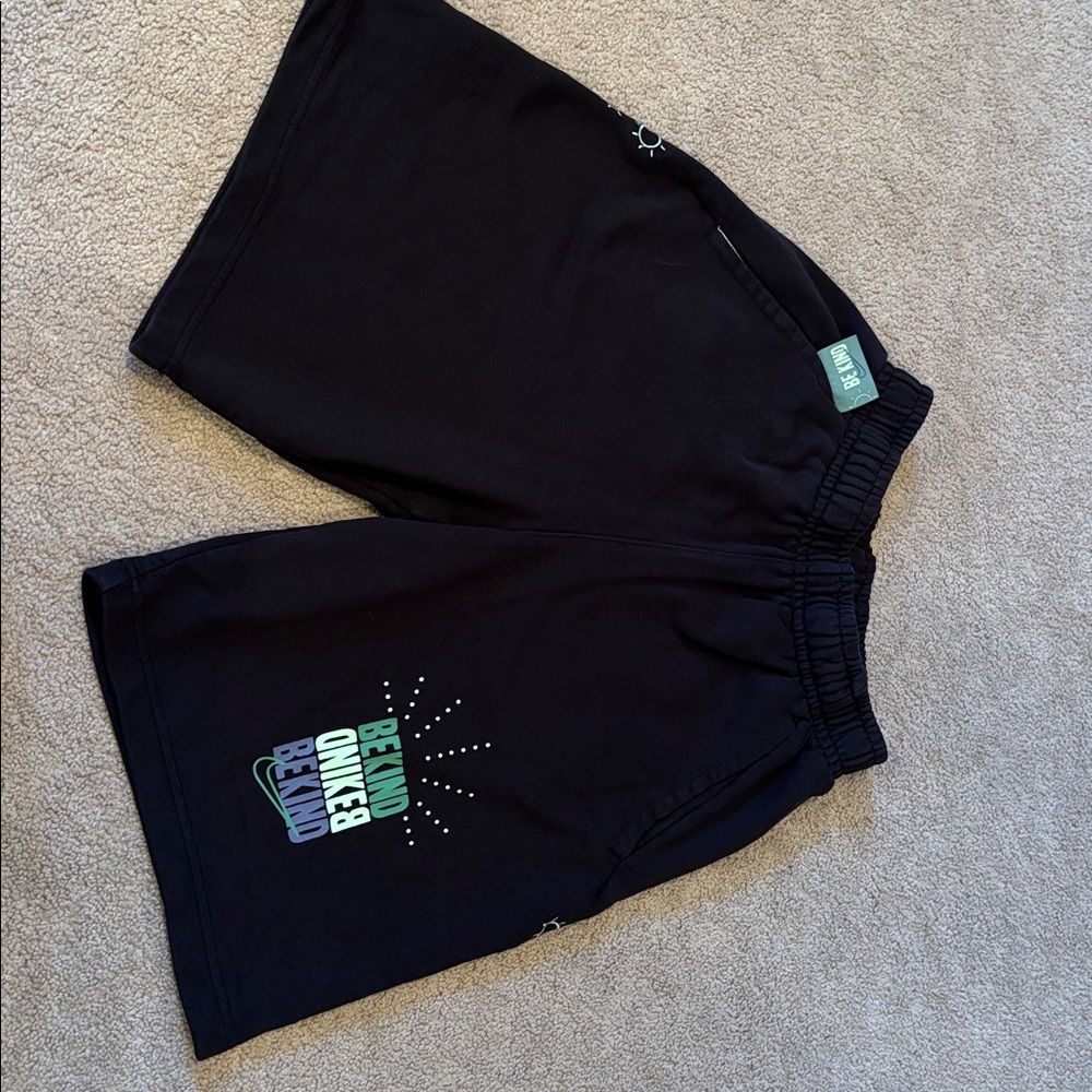 Nike Black Shorts with Graphic Design